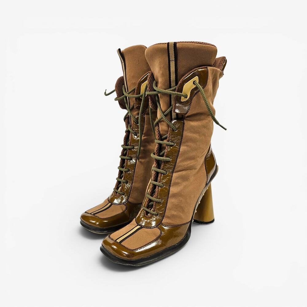 Vintage Miu Miu Boots F/W 1999 Tech Heels Bubble Sole RARE - EU 39